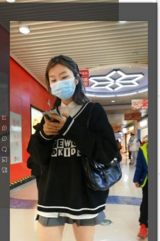 TK350-原创 投稿 抄底青春靓丽的百褶裙妹子