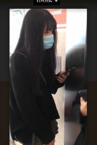 TK375原创 投稿 抄底短裙妹子超薄肉丝浅蓝n