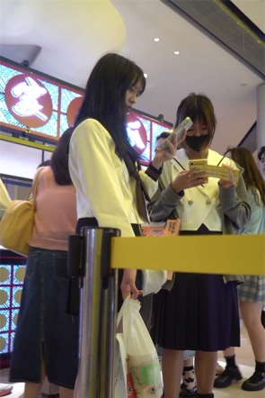 【YZWCD】YC603商场排队的jk小姐姐！透心凉蕾丝边浅绿N！