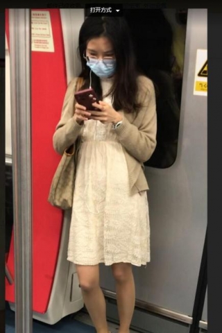 TK409-连衣裙妹子薄丝白内开闪