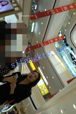 kc825（空城原创）逛商场的长腿黑裙小姐姐，超薄连裤袜透出白N