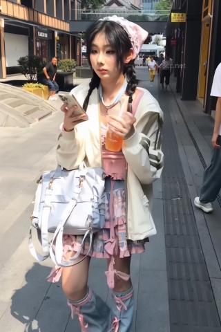 TK250-短裙妹子紫内带翅膀开闪