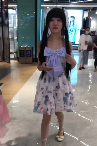 TK293-双马尾lo娘超薄白丝开闪